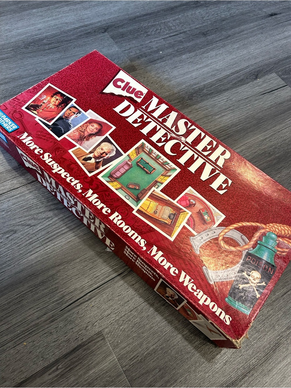 1988 Clue Master Detective Board Game by Parker Brothers Complete Good Cond